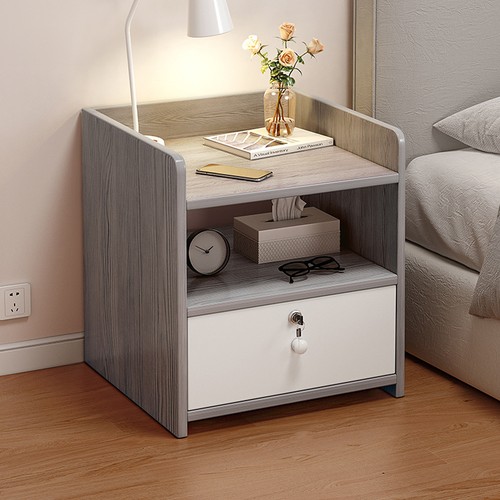Nightstand bedside table with - table,